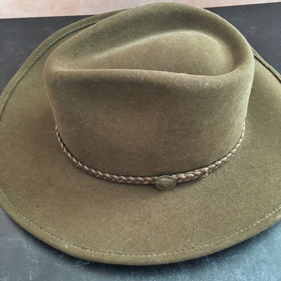 Stetson Rawhide Crushable Buffalo Felt Hat 7 1/8 - Picture 3 of 11